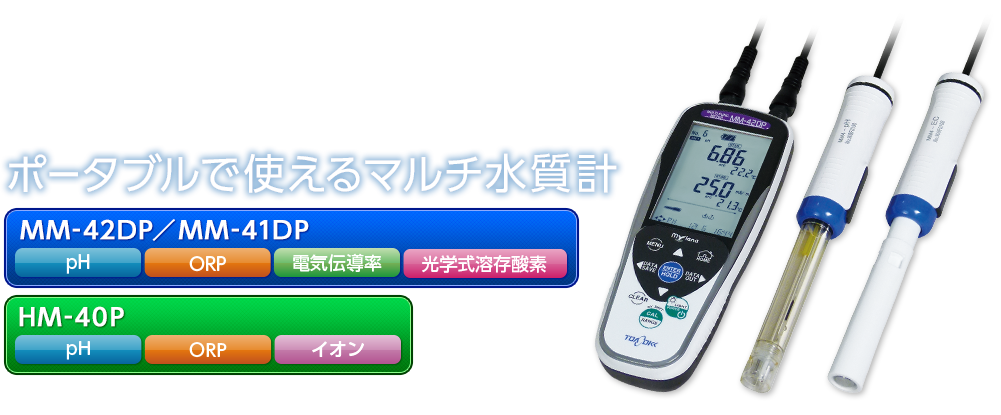 レビュー高評価のおせち贈り物 工事資材通販 ガテン市場ポータブルpH計 pH電極セット 1M HM40P-0-1C 東亜DKK 